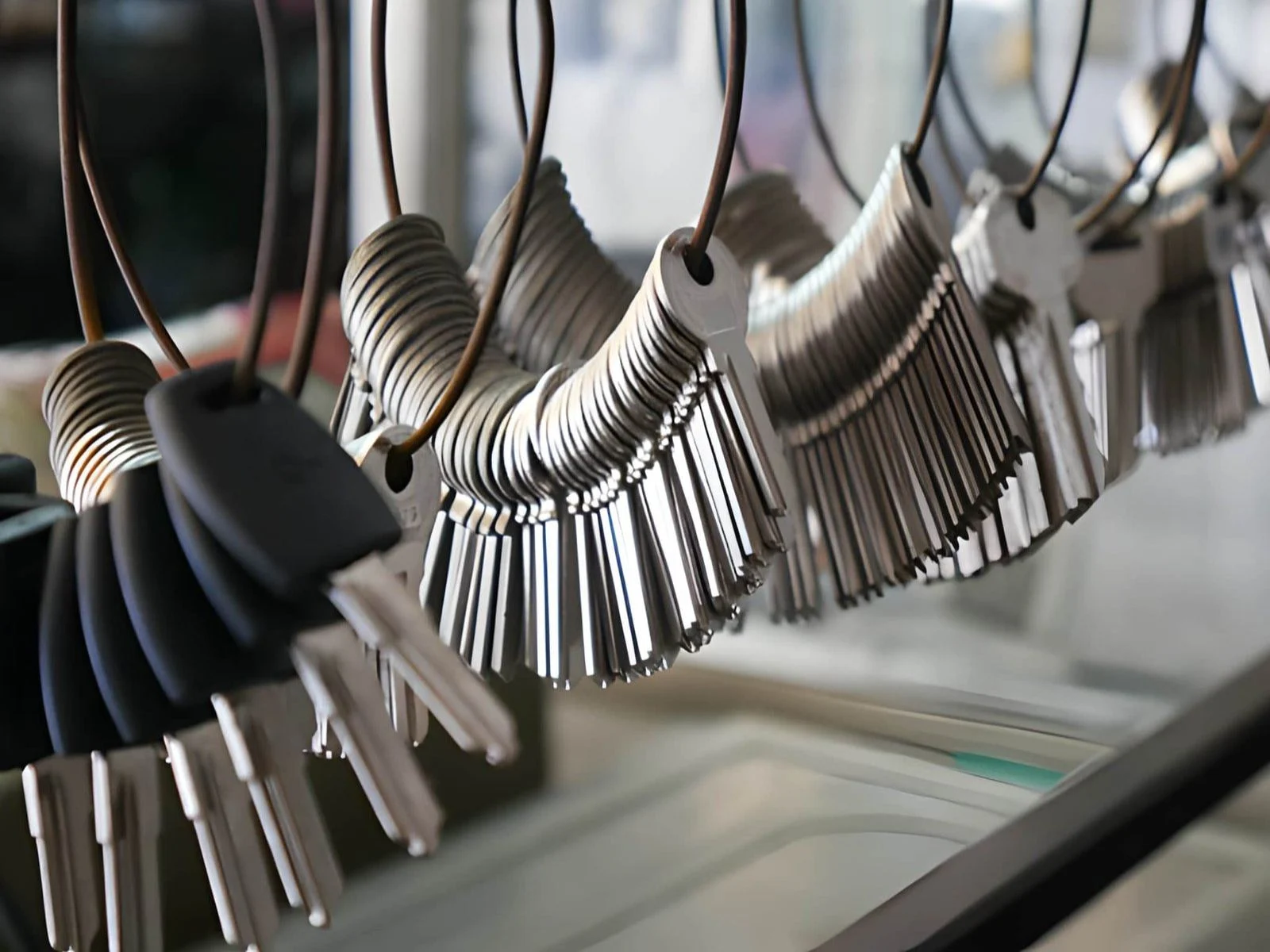 Multiple duplicate keys hanging on wire rings